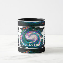 Handgemalte Galaxie mit Ihrem Text Tasse