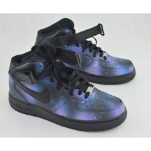Handgemalte Galaxy Nike Air Force 1 