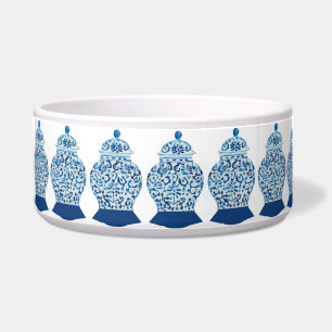 Handgemalte Ginger Jar Dog Dish Bowl Napf