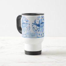 Handgemalte Ginger Jar Tasse Travel Mug