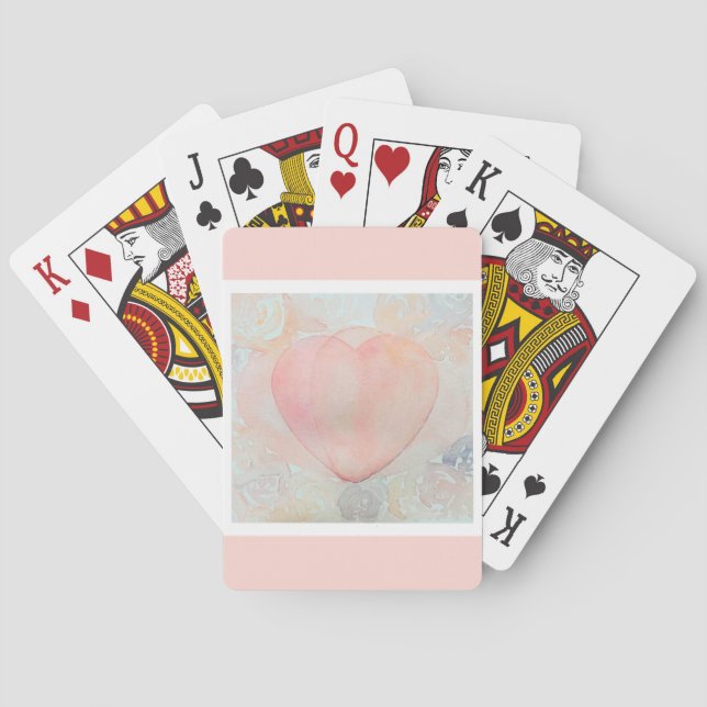 Handgemalte Göttin Herz Spielkarten (Rückseite)