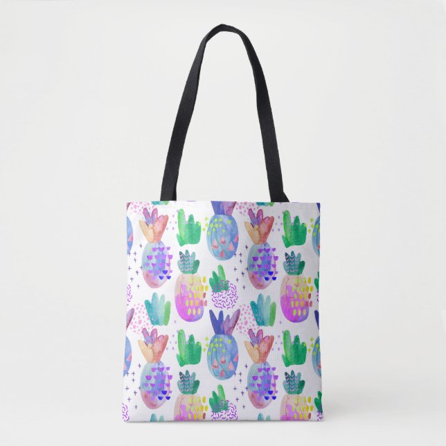 Handgemalte HerbstBlume, nahtlos. Tasche (Vorderseite)
