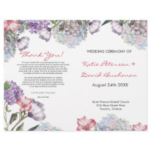 Handgemalte Hydrangea-Hochzeit