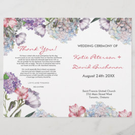 Handgemalte Hydrangea-Hochzeit