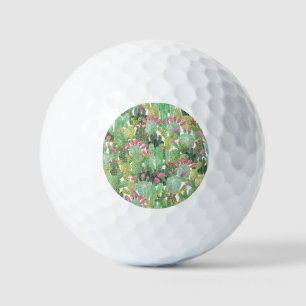 Handgemalte Kakteen: Wüstengrün Golfball