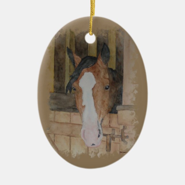 Handgemalte Keramik Ornament (Vorne)