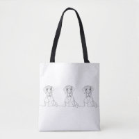 Handgemalte Kunst der Great Dane Line