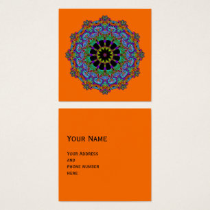 Handgemalte Mandala-Uhr 24