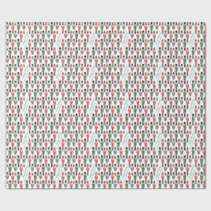 Handgemalte Nutcracker Toy Soldier Frohe Weihnacht Geschenkpapier