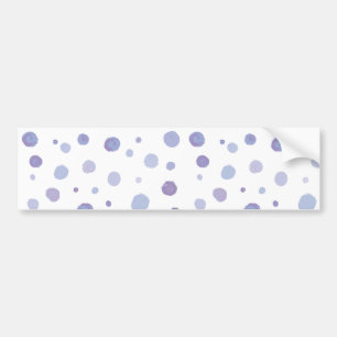 handgemalte Polka Punkte Autoaufkleber