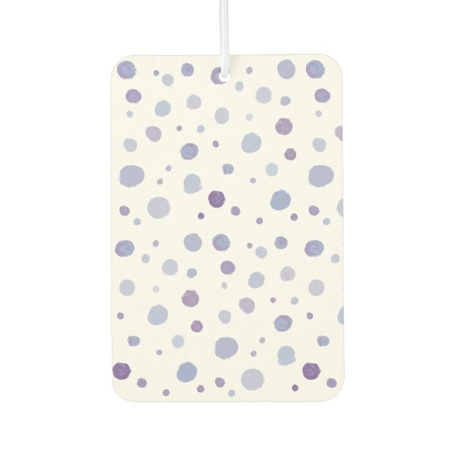 handgemalte Polka Punkte Autolufterfrischer (Vorderseite)