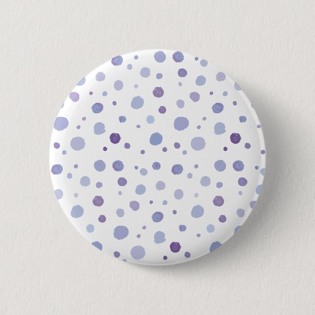 handgemalte Polka Punkte Button (Vorderseite)