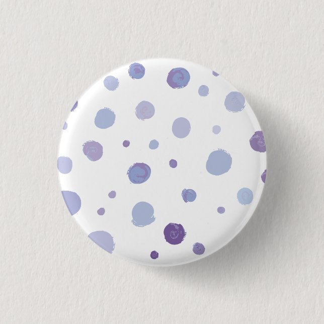 handgemalte Polka Punkte Button (Vorderseite)