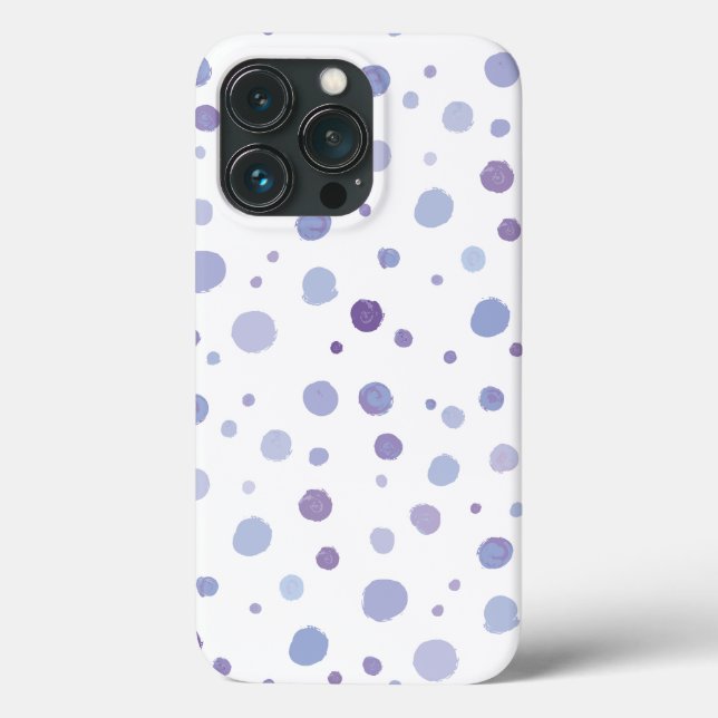 handgemalte Polka Punkte Case-Mate iPhone Hülle (Rückseite)
