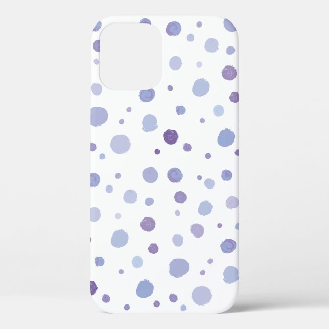 handgemalte Polka Punkte Case-Mate iPhone Hülle (Rückseite)