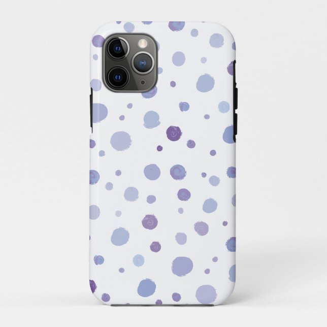 handgemalte Polka Punkte Case-Mate iPhone Hülle (Rückseite)