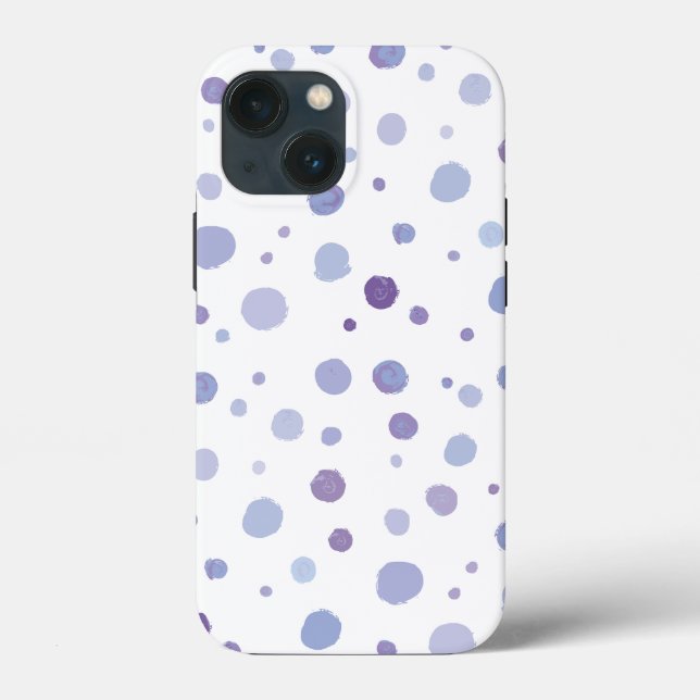 handgemalte Polka Punkte Case-Mate iPhone Hülle (Rückseite)