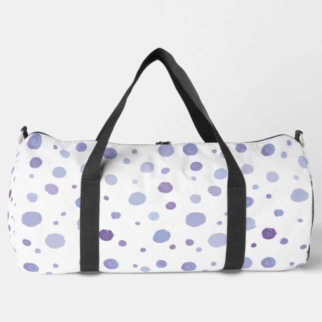 handgemalte Polka Punkte Duffle Bag (Vorderseite)