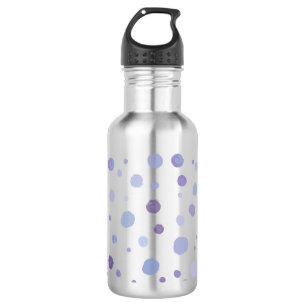 handgemalte Polka Punkte Edelstahlflasche