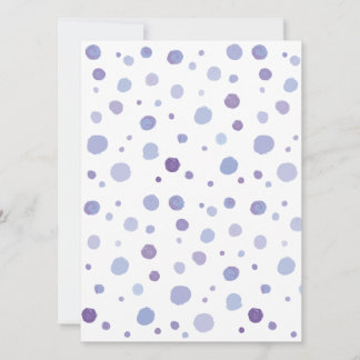 handgemalte Polka Punkte Einladung