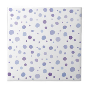 handgemalte Polka Punkte Fliese
