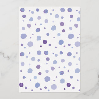 handgemalte Polka Punkte Folieneinladung