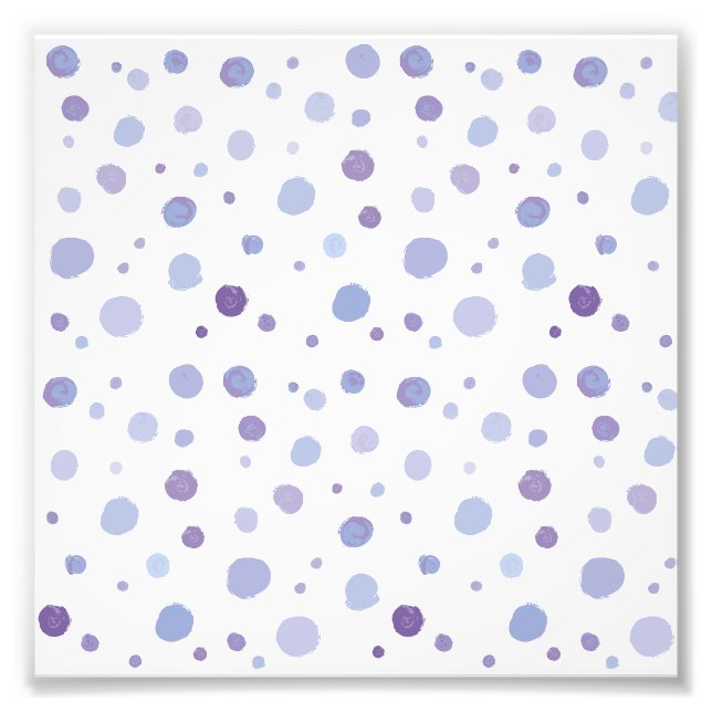 handgemalte Polka Punkte Fotodruck (Vorne)