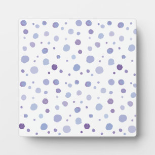 handgemalte Polka Punkte Fotoplatte