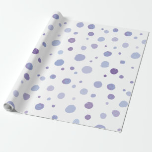 handgemalte Polka Punkte Geschenkpapier