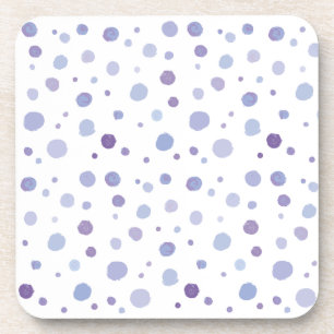 handgemalte Polka Punkte Getränkeuntersetzer