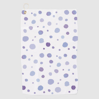 handgemalte Polka Punkte Golfhandtuch