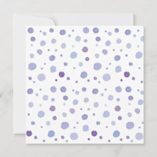 handgemalte Polka Punkte Karte