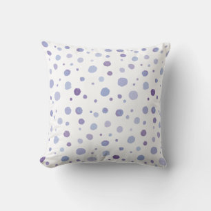 handgemalte Polka Punkte Kissen