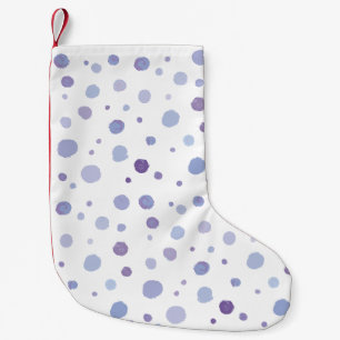 handgemalte Polka Punkte Kleiner Weihnachtsstrumpf