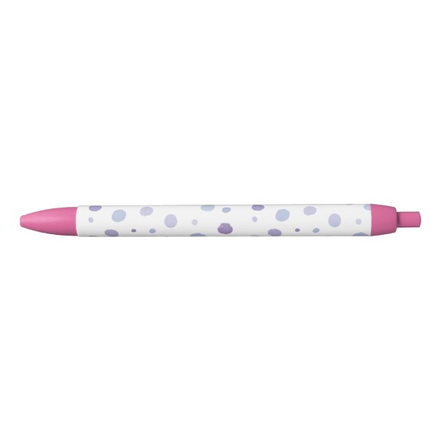 handgemalte Polka Punkte Kugelschreiber (Vorderseite)