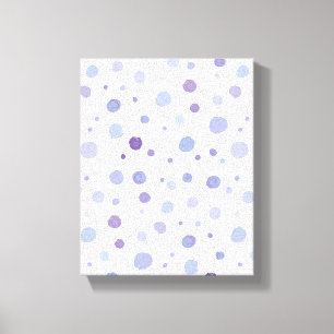 handgemalte Polka Punkte Leinwanddruck