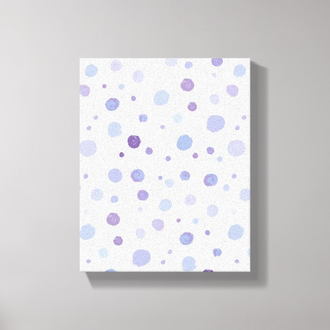 handgemalte Polka Punkte Leinwanddruck (Vorderseite)