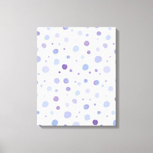 handgemalte Polka Punkte Leinwanddruck
