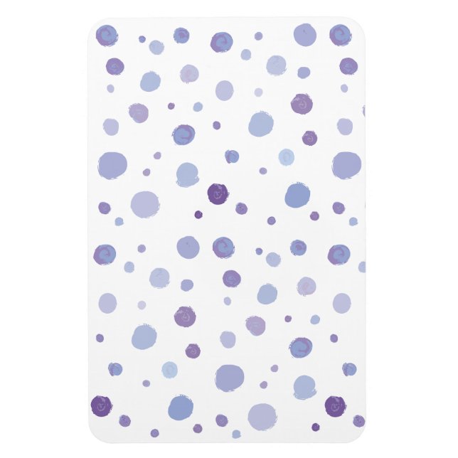 handgemalte Polka Punkte Magnet (Vertikal)