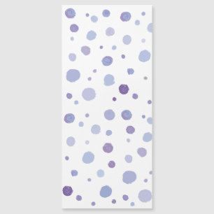 handgemalte Polka Punkte Magnetkarte