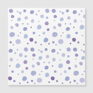 handgemalte Polka Punkte Magnetkarte