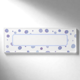 handgemalte Polka Punkte Namenschild