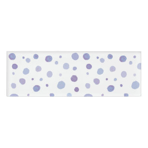 handgemalte Polka Punkte Namenschild
