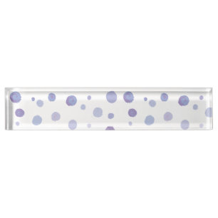 handgemalte Polka Punkte Namensplakette