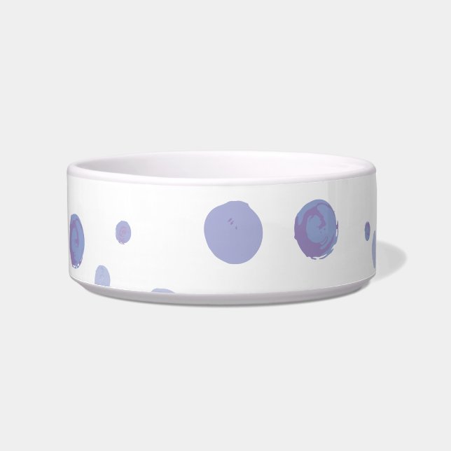handgemalte Polka Punkte Napf (Vorderseite)