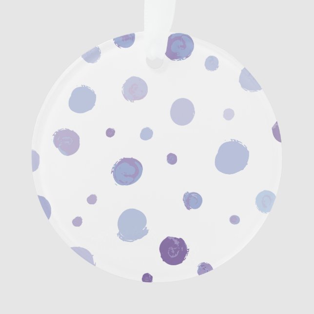 handgemalte Polka Punkte Ornament (Vorderseite)