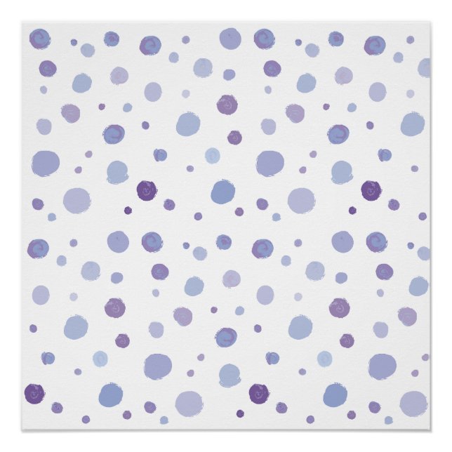handgemalte Polka Punkte Poster (Vorderseite)