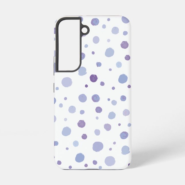 handgemalte Polka Punkte Samsung Galaxy Hülle (Rückseite)