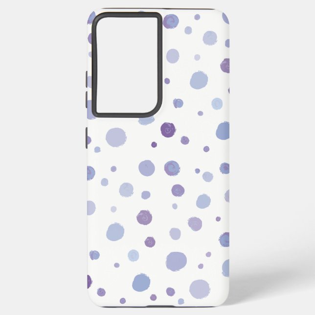 handgemalte Polka Punkte Samsung Galaxy Hülle (Rückseite)