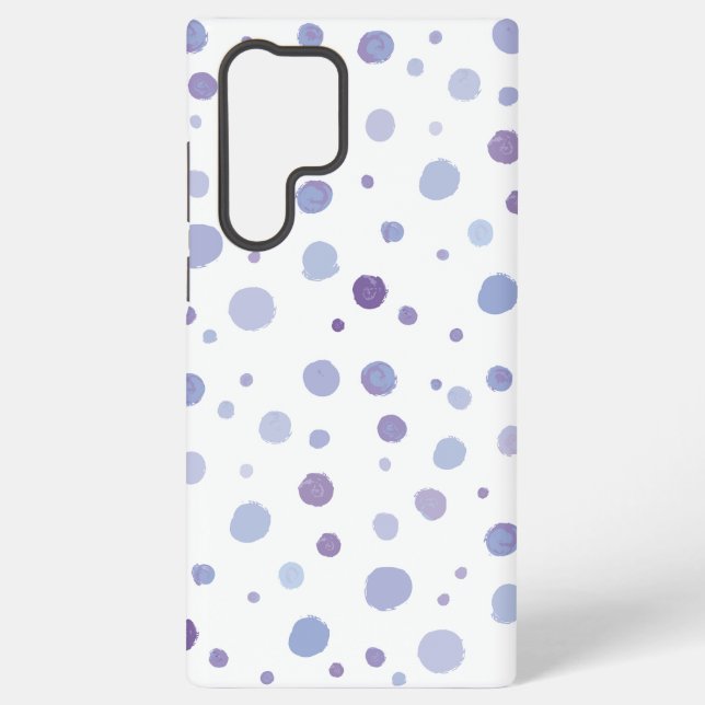 handgemalte Polka Punkte Samsung Galaxy Hülle (Rückseite)